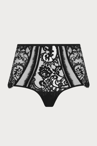 Désirs de Venise Black High Waist Brief