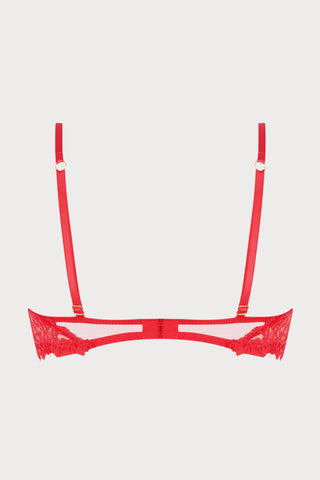 Désirs de Venise Red Half Cup Bra - Lise Charmel
