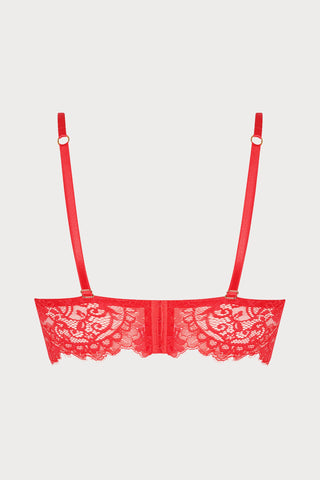 Désirs de Venise Red Non-Wired Triangle Bra - Lise Charmel