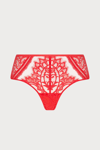Lise Charmel Red Lace Shorty - Désirs de Venise