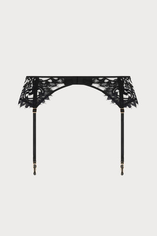 Désirs de Venise Black Suspender Belt