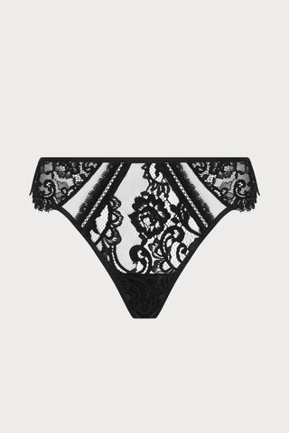 Désirs de Venise Black Thong