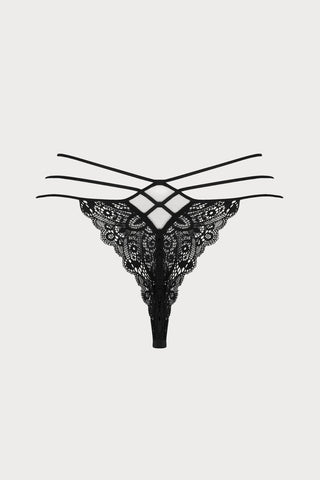 Diva Glamour Black Sexy Thong