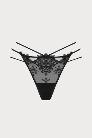 Diva Glamour Black Sexy Thong