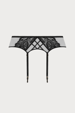 Diva Glamour Black Suspender Belt