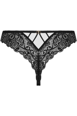Diva Glamour Black Thong