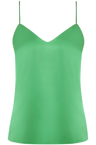 Lise Charmel Dressing Floral Silk Camisole Green