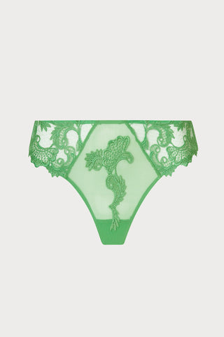 Dressing Floral Italian Brief - Green