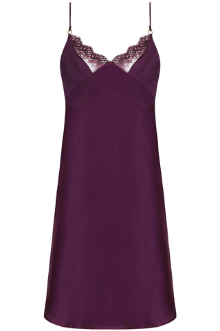 Purple Silk Nightie Lise Chamrel Elegance Artist 