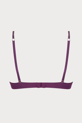 Elegance Artist Purple Wireless Triangle Bra