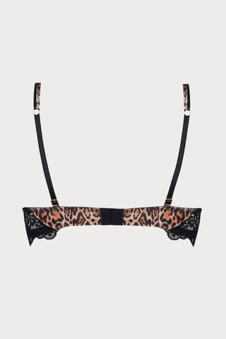 Fauve Amour Half Cup Plunge Bra, Size 32B