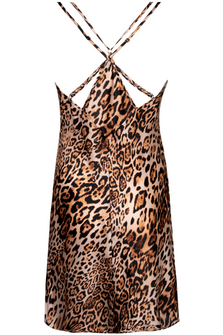 Lise Charmel Sexy Silk Nightie Amber Panther - Silk Nightwear