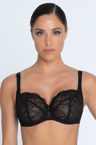 Lise Charmel Feerie Couture 3/4 Cup Balconette Bra Black