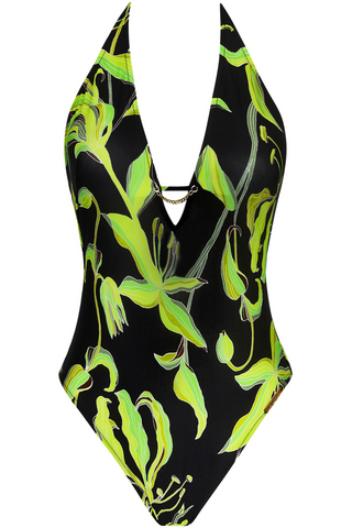 Seduction Halter Swimsuit Lise Charmel Fleurs de Nuit