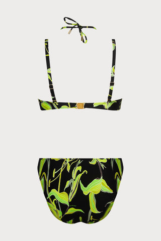 Fleurs de Nuit Strapless Swimsuit