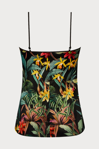 Fleurs Etoiles Silk Camisole, Size L (UK 14)