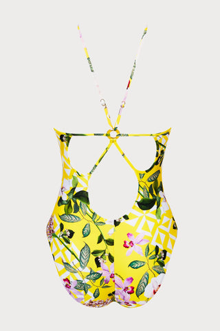 Jardin Delice Halter Neck Swimsuit