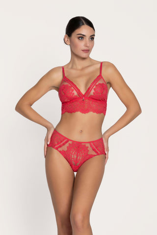 Lise Charmel Désirs de Venise Red Non-Wired Triangle Bra