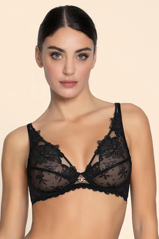 Diva Glamour Black Glam Push Up Bra