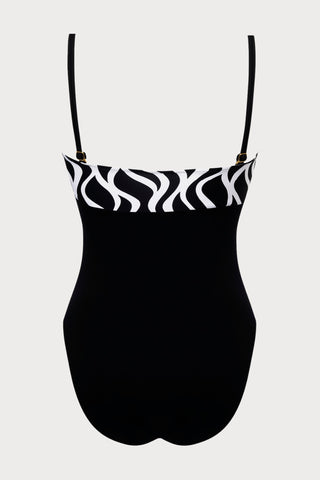 Ondes Marines Bandeau Swimsuit, Size S (UK 10)