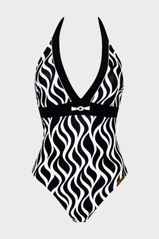 Ondes Marines Halter Swimsuit