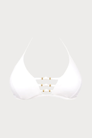Lise Charmel Perles Nacrées Padded Triangle Bikini Top, Size L (UK 14) - Naughty Knickers