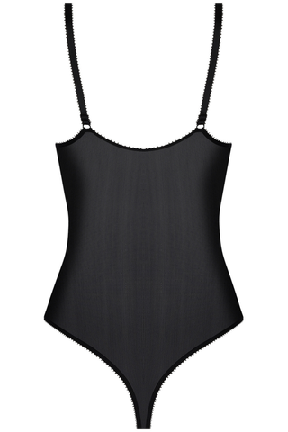 Lise Charmel Révélation Beauté Thong Bodysuit Black - Sheer Lingerie