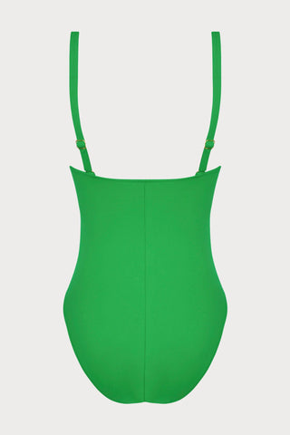 Lise Charmel Sillage Couture Swimsuit Green - Naughty Knickers