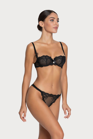 Soir de Venise Black Mini Thong