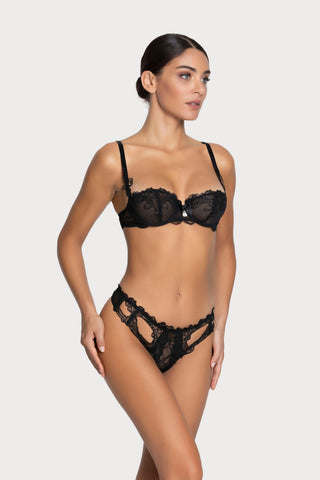 Soir de Venise Black Tanga Thong