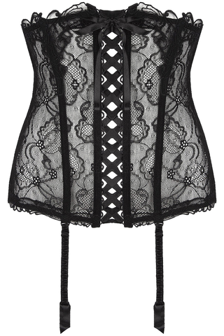 Luxury Calais lace waist cincher by Lise Charmel with guipure embroidery