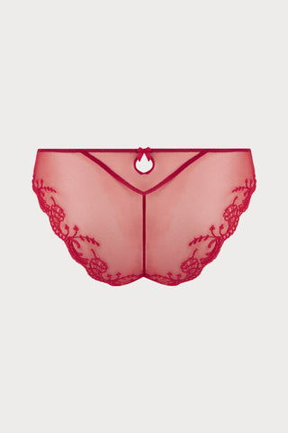 Splendeur Soie Rouge Italian Brief, Size XS