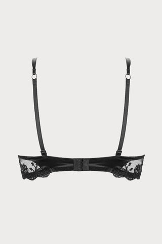 Splendeur Soie Black Half Cup Bra