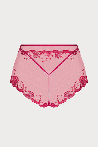 Splendeur Soie Raspberry High Waist Brief