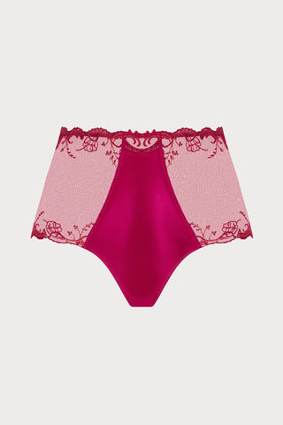 Splendeur Soie Raspberry High Waist Brief