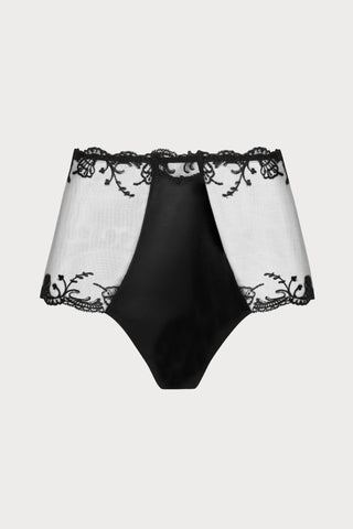 Splendeur Soie Black High Waist Brief