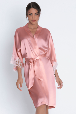 Lise Charmel Splendeur Soie Mid-Length Robe Rose