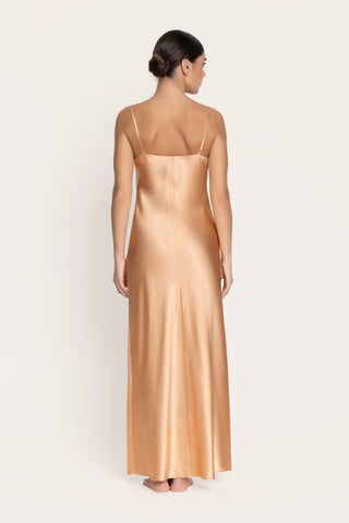 Lise Charmel Peach Silk Long Nightie Splendeur Soie