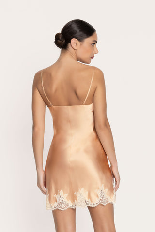 Lise Charmel Splendeur Soie Peach Silk Satin Nightdress