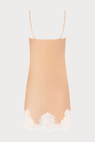 Lise Charmel Splendeur Soie Peach Silk Satin Nightdress
