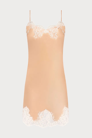 Lise Charmel Splendeur Soie Peach Silk Satin Nightdress