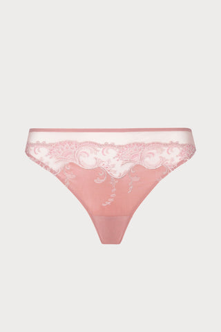 Splendeur Soie Rose Thong