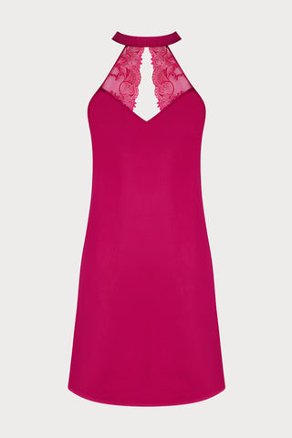Splendeur Soie Raspberry Short Nightie