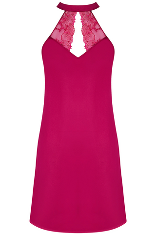 Lise Charmel Raspberry Short Silk Nightie Splendeur Soie