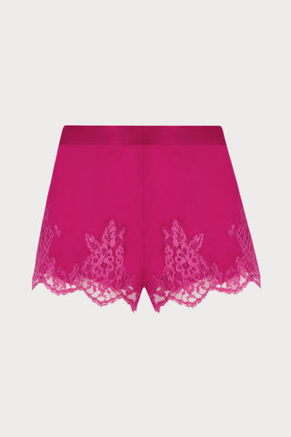 Splendeur Soie Raspberry Silk Shorts