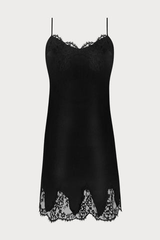 Splendeur Soie Black Silk Nightdress