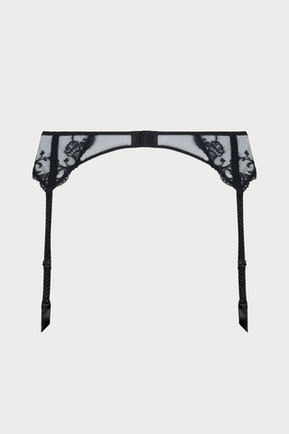 Splendeur Soie Black Suspender Belt