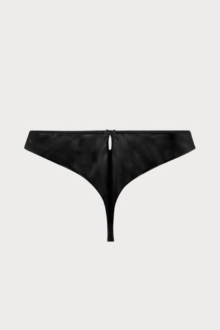 Splendeur Soie Black Thong