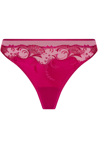 Lise Charmel Raspberry Thong Splendeur Soie