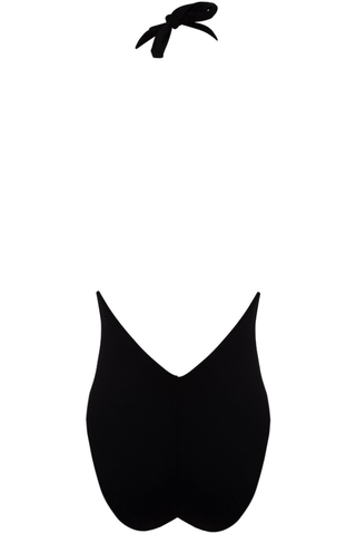 Lise Charmel Sublime Drapé Halter Swimsuit Black